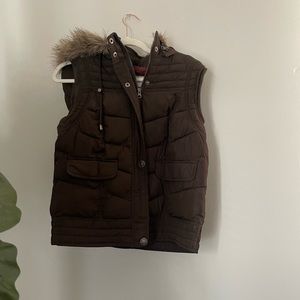 Brown puffer best - L